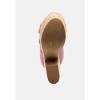 Gerd Block Heeled Suede Slip On Sandal Women - 3 of 4
