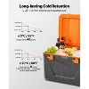 VEVOR Portable Cooler, 63 QT Hard Cooler with Ice Retention, Heavy-Duty Handles and Cup Holder, Lightweight Rigid Material Insulated, Orange - 4 of 4