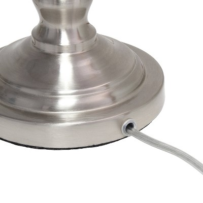 Elegant Silver Crystal Drop Floor & Table Lamp Trio Set with White Shades