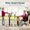 Infurnic Desks Ergonomic Standing Desk, Height Adjustable Computer Desk with Control Panel, Brown, 55"*28"*23" - 4 of 4