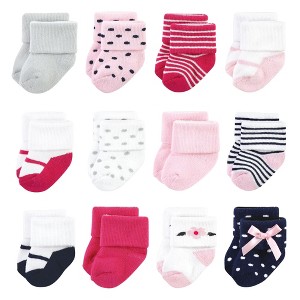 Little Treasure Infant Girl Newborn Socks, Polished - 1 of 4