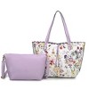 MKF Collection Danielle Reversible Shopper Tote Floral Bag, Crossbody Pouch Handbag Purse by Mia K - 2 of 4