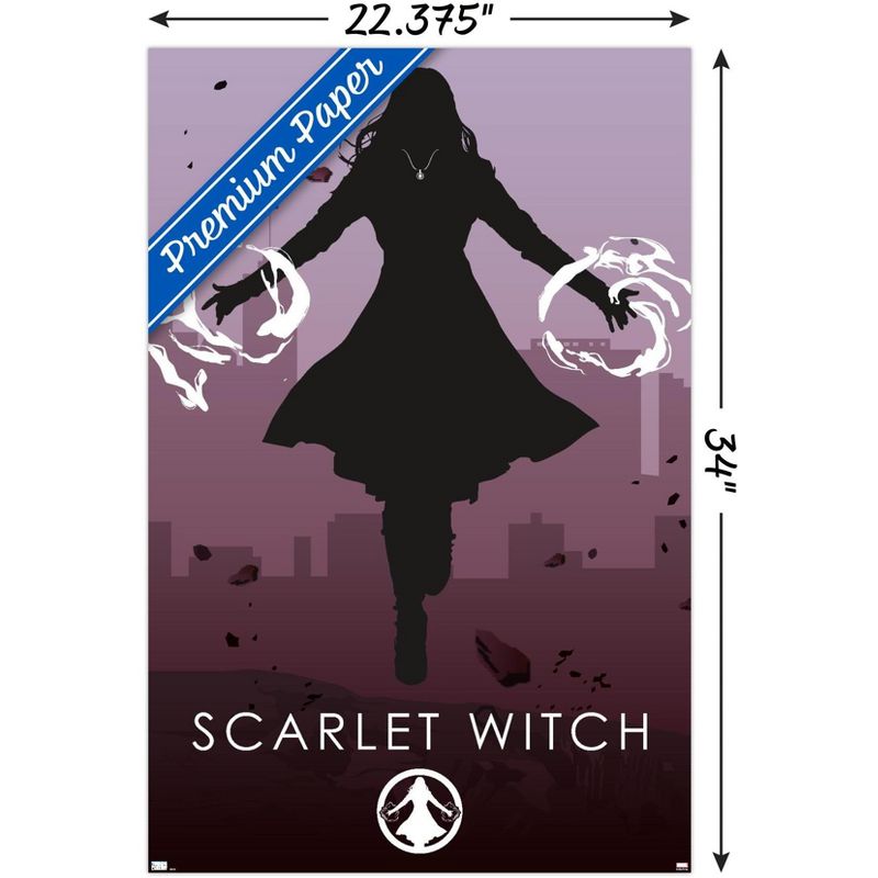 Trends International Marvel Comics - Scarlet Witch - Minimalist Unframed Wall Poster Prints, 3 of 6