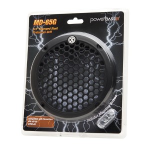 PowerBass MD-65G - 6.5" Steel Midrange Grill - 1 of 1