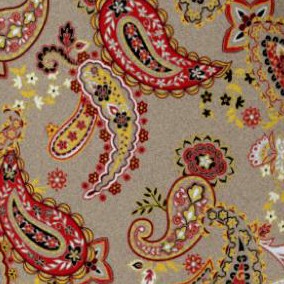 new khaki playful paisley