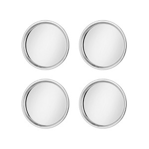 Ahimsa 4pc 9" Stainless Steel Purposeful DIvided Plates - 1 of 4