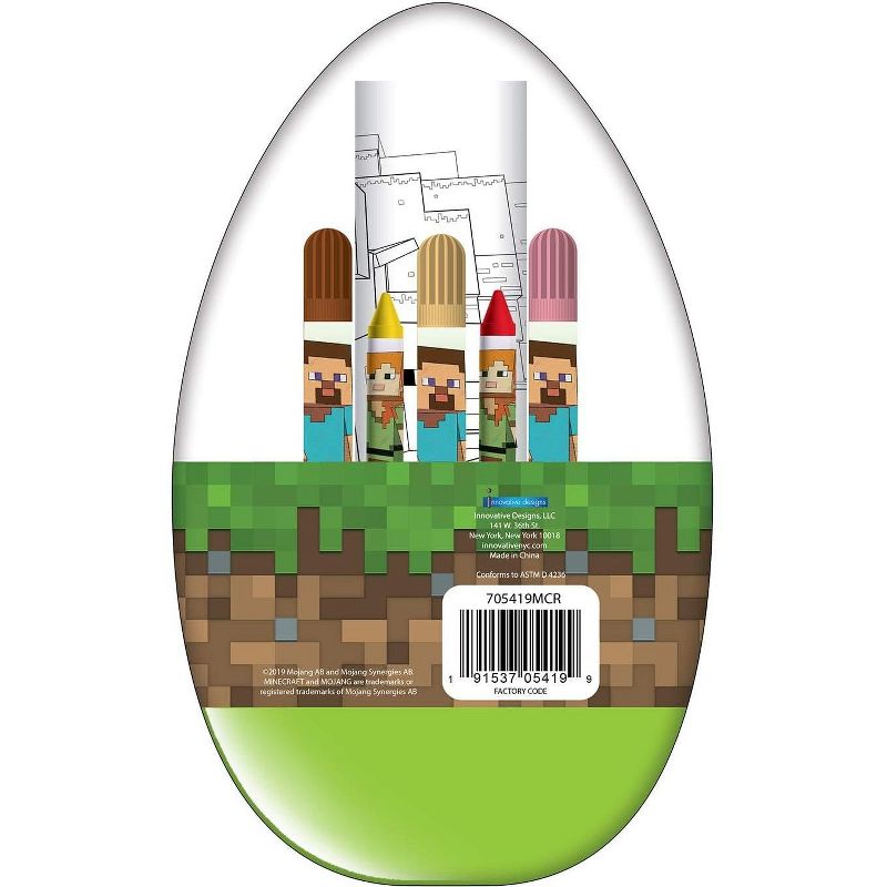 Minecraft Activity Egg Craft Kit | Coloring Pages | Stickers | Markers | Crayons, 5 of 7