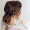 Unique Bargains Rhinestones Butterfly French Barrette Hair Clips 1 Pc - 2 of 4