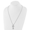 Black Bow Jewelry Stainless Steel Polished Key Pendant Necklace, 24 Inch - 3 of 4