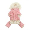 Dog Coat - "Ruffin' It" Snowsuit - Pink - Small (S) - 3 of 4