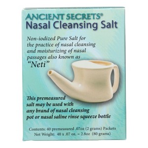 Ancient Secrets Nasal Cleansing Salt Packets - 40 Packets - 1 of 2
