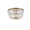 Elegant Lighting Cora 3 - Light Flush Mount in  Brass - 2 of 4