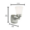 Norwell Lighting Soft Square 1 - Light Sconce in  Chrome - 3 of 4