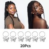 Unique Bargains Halloween Christmas Butterfly Hair Cuffs Dreadlock 20 Pcs - 3 of 4