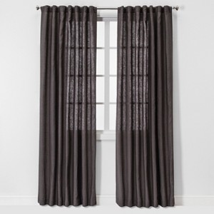 1pc Light Filtering Linen Window Curtain Panel - Threshold™ - 1 of 4