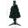 vidaXL Christmas Tree Black and green Fibre optic, steel Slim - 4 of 4