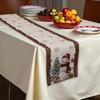 Unique Bargains Christmas Table Runner Red Green White 72"x13" 1 Pc - 2 of 4