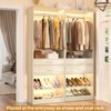 Aheaplus Freestanding Closet Organizer with Drawers and Shoe Rack, Walk-In Closet System with Hanging Rods - 2 of 4