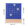 Unique Bargains Desktop Decoration Stand Wood Perpetual Calendar Blue 5.3"x1.8"x7.1" - 2 of 4