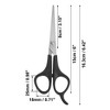 Unique Bargains Men Women Stainless Steel Straight Scissors Hair Clippers for Long Short Thick Hard Soft Hair Silver Tone 6.42" 1 Pc - 2 of 4