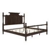 KIGFTSOD Vintage Country Style Wood Four Poster Platform Bed - 4 of 4
