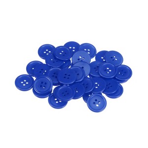 Unique Bargains Resin DIY Craft Flat 4-Hole Sewing Buttons 100 Pcs - 1 of 4