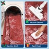 Christmas Area Rug, Snowflake Print Washable Throw Carpet with Non Slip Backing, Low Pile Stain Resistant Floor Mat for Living Room, Bedroom - 3 of 4