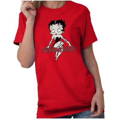 Betty Boop Zombie Love Attitude Womens Graphic T Shirt Tees Brisco Brands