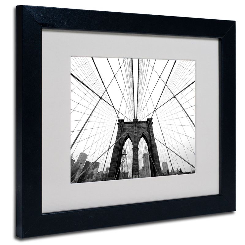 Trademark Fine Art -Nina Papiorek 'NYC Brooklyn Bridge' Matted Framed Art, 2 of 4