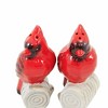 Ganz 3.25 In Cardinal Salt & Pepper Set. Earthenware Salt And Pepper Shakers - 2 of 3