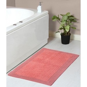Home Weavers Luxury Collection 100% Cotton Tufted Bathroom Rug, Non-Slip Latex Bath Rug - 1 of 4