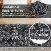 Coucheta Washable Runner Rug Non-Slip, Stain Resistant Soft Kitchen Bath Mat, Indoor Carpet for Hallway Bedroom Entryway, Multi-Color & Size - 4 of 4