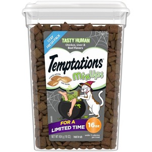 Temptations Tasty Human Haunted House with Chicken and Beef Flavor Halloween Cat Treats - 16oz - 1 of 4