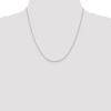 Black Bow Jewelry 1mm Sterling Silver Solid Diamond Cut Cable Chain Necklace - 3 of 4