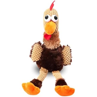 Rooster Squeaky Dog Toy ¨C Funny Chicken Plush Dog Toy, Durable Chew Toy with Squeaker for Puppies, Small, Medium & Large Breeds