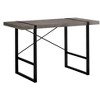 PAGED Simple Modern Computer Desk, 48" L Home Office Desk with Wooden Desktop and Black Metal Legs for Office, Study - 2 of 4