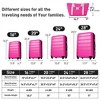 BEAFUP 4-Piece Hardshell Luggage Sets with Bag, Spinner Suitcase with TSA Lock - Lightweight 16", 20", 24", 28" Luggages for Travel - 3 of 4