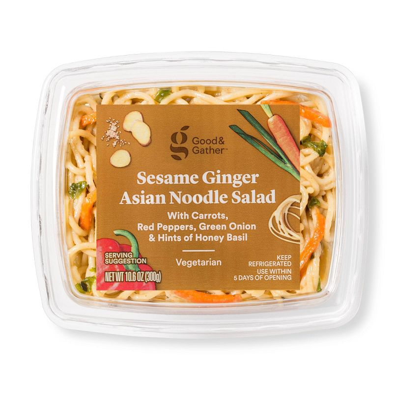 Sesame Ginger Asian Noodle Salad - 10.6oz - Good &#38; Gather&#8482;, 1 of 5