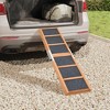 vidaXL Dog Ramp Gray 47.2"x11.8" Solid Wood Fir - 3 of 4