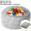 Replacement Bean Bag Slipcover for Adults – Soft Machine-Washable Cover Compatible with Reading Chairs & Lounge Sofas (Filling Not Included) - 4 of 4