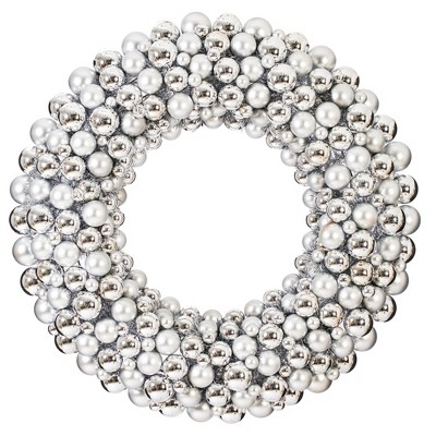 Vickerman Shiny and Matte Ball Wreath