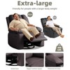 360° Swivel Recliner Chair with Heat & Massage, Oversized Rocking Chair for Adults, Manual Recliner w/Cup Holder, for Living Room Bedroom Nursery - 3 of 4