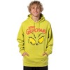 Seven Times Six Dr Seuss Grinch Merry Grinchmas Large Glaring Eyes Men's Graphic Hoodie Green - 2 of 4
