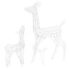 Aghana Digitals Acrylic Reindeer Family Decor with 160 LED Cold White Lights, 8 Modes, 16.4' Cable - 2 of 4