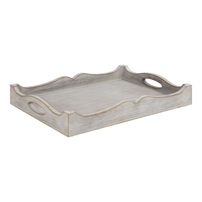 Kate and Laurel Astral Tray, 12x16.5, Gray