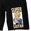 Dragon Ball Z Super Saiyan Adult Black Sleep Pajama Shorts - image 2 of 3