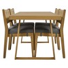 VYNXARIA Multi-person Outdoor Acacia Wood Dining Table and Chair Set, Thick Cushions, Suitable for Balcony, Vourtyard, and Garden - 4 of 4