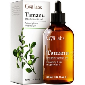 Gya Labs Tamanu Carrier Oil - 1 Fl Oz - for Hair, Skin, Face, Scalp & Body Massage - 1 of 4
