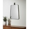 HomeRoots 36" Black Metal Framed Accent Mirror - 2 of 4