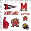 University of Maryland 8ct Vinyl Large Deluxe Stickers Variety Pack - Set of 8 - 2 of 4